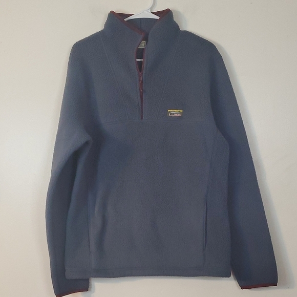 L.L. Bean Other - L.L Bean Katahdin Fleece Pullover 1/4 Zip Jacket Size Med Tall Gunmetal Grey Men